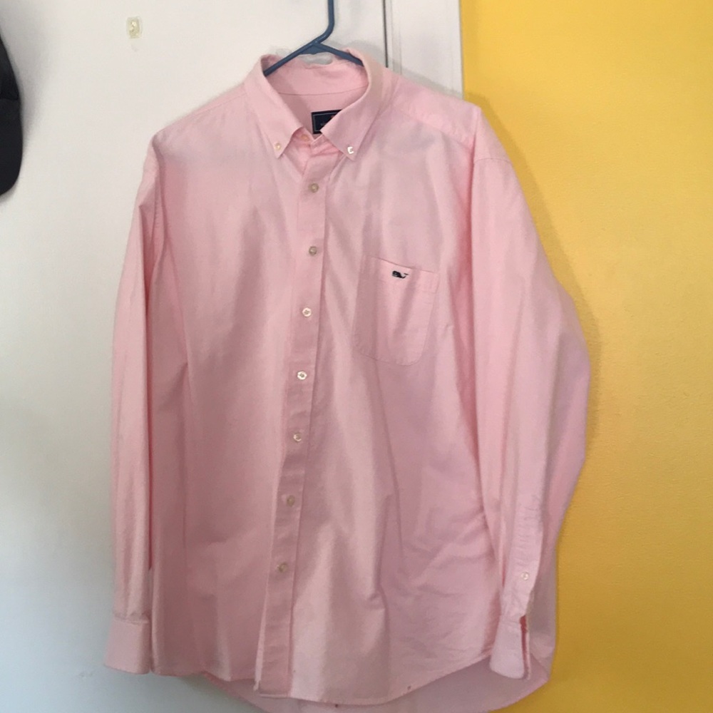Vineyard vines pink button down oxford